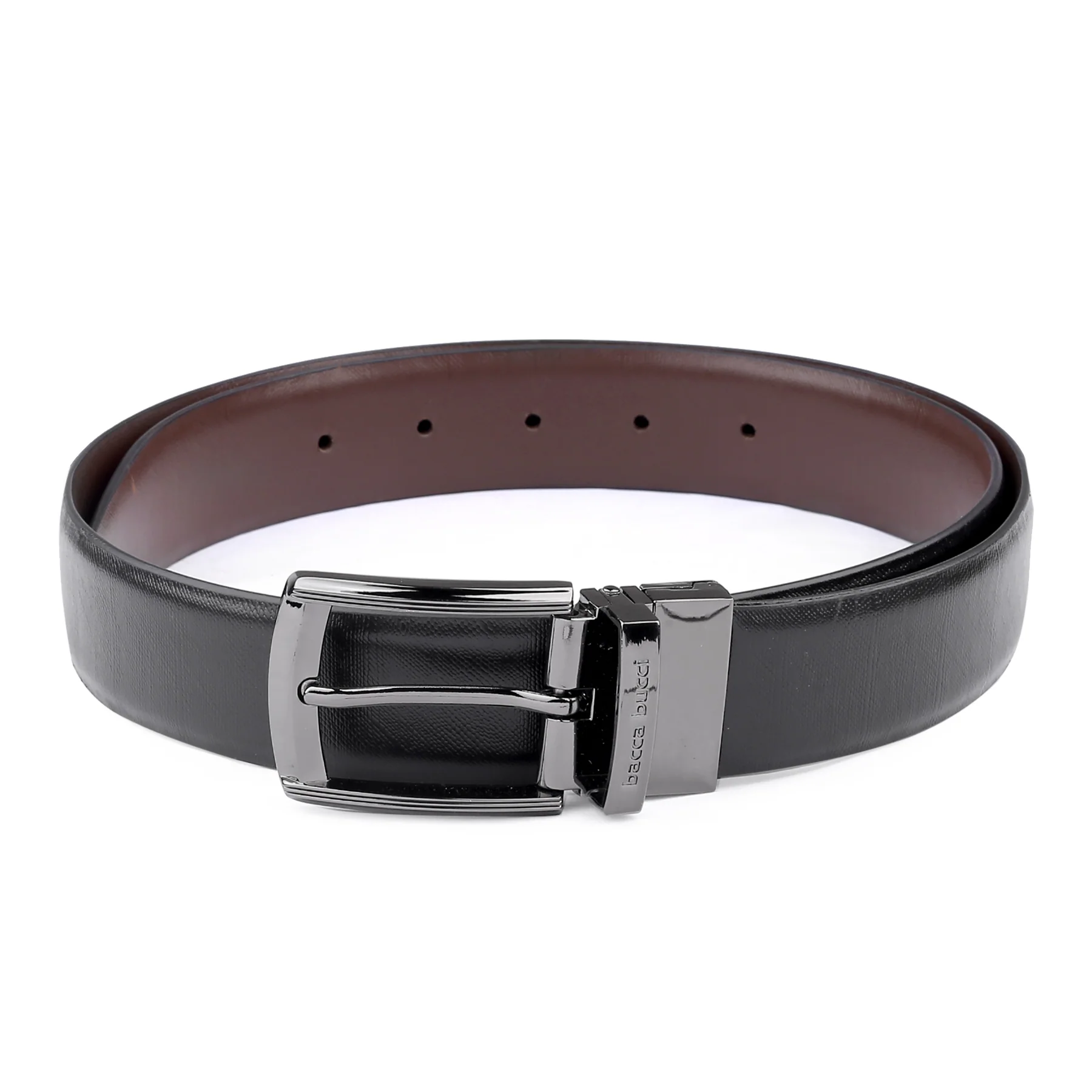 Bacca Bucci Auto reversible dress belt with Genuine Leather - Image 3
