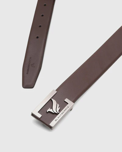 Must Haves Leather Black Textured Belt - New Grabirde - Image 3