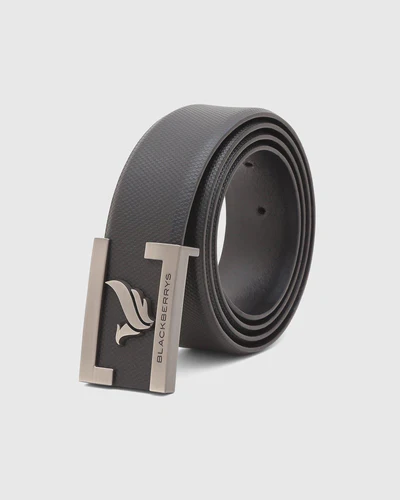 Must Haves Leather Black Textured Belt - New Grabirde - Image 4